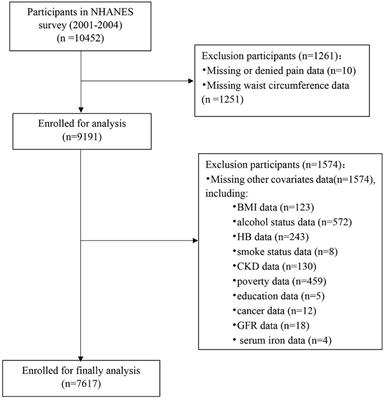 Association between waist circumference and chronic pain: insights from observational study and two-sample Mendelian randomization